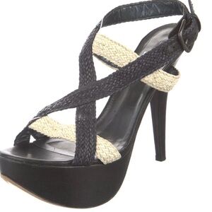 Stuart Weitzman Camino Laniard Strap Heel